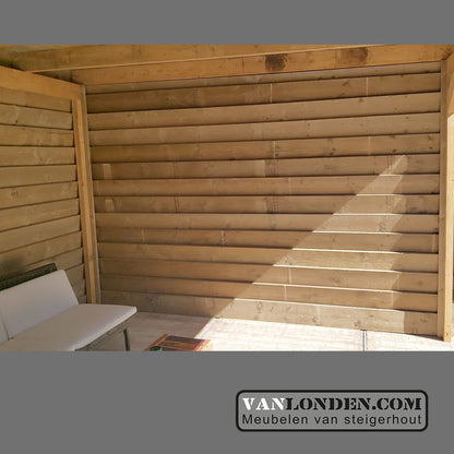 Steigerhout overkapping Sabine