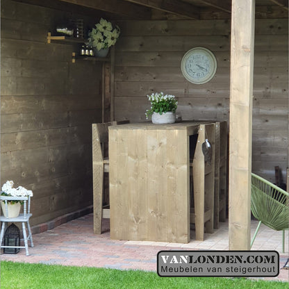 Steigerhout overkapping Sieb