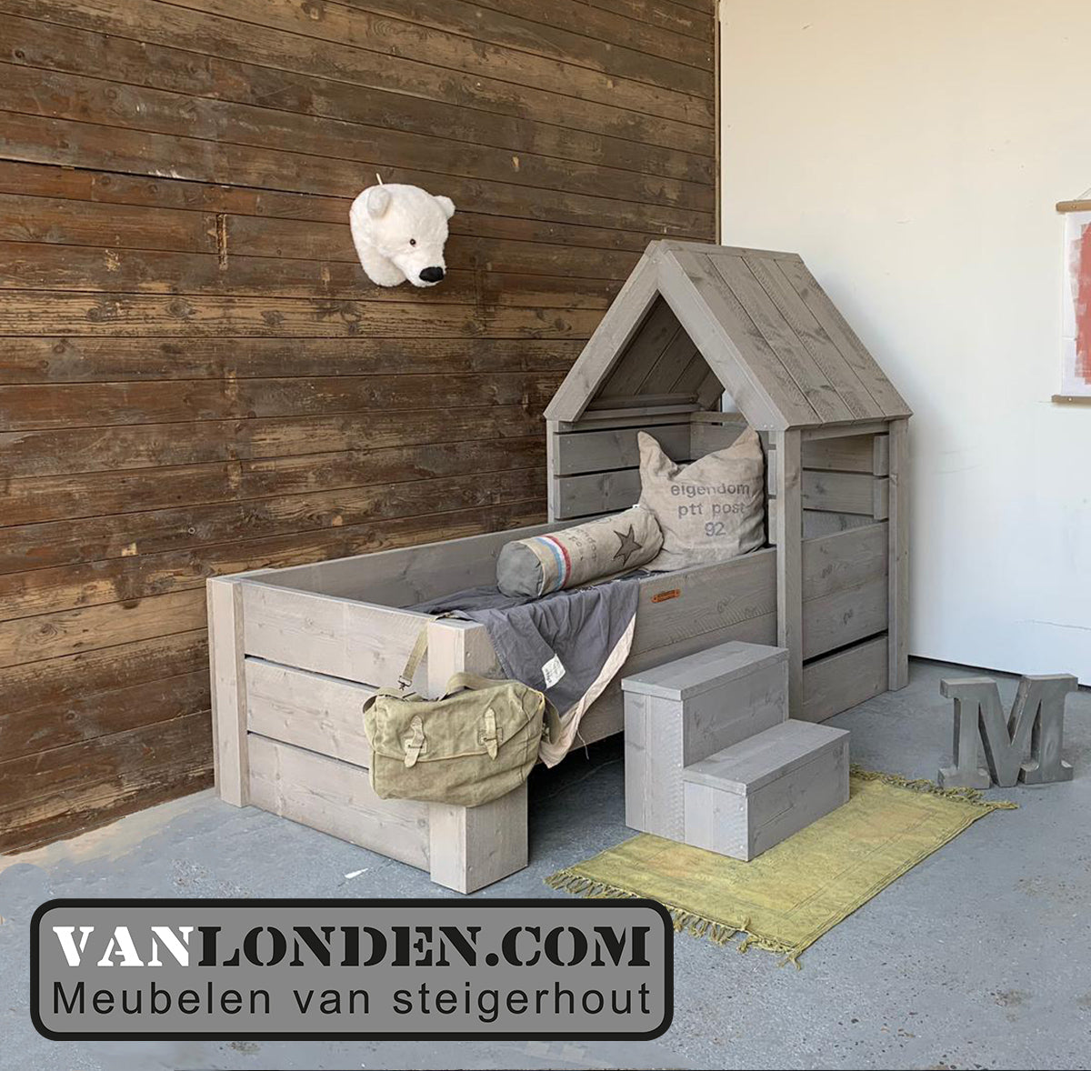 Steigerhouten bedhuisje Brent