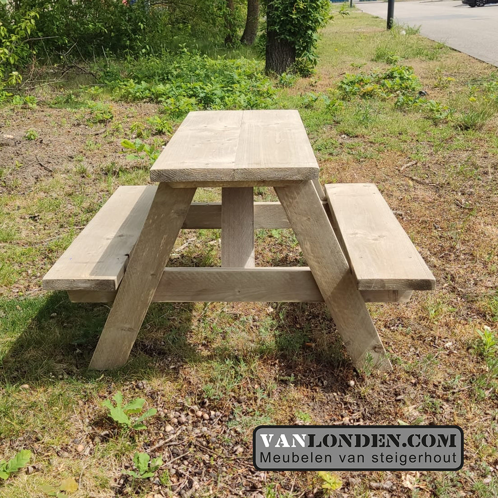 Steigerhouten Kinder picknicktafel Polle
