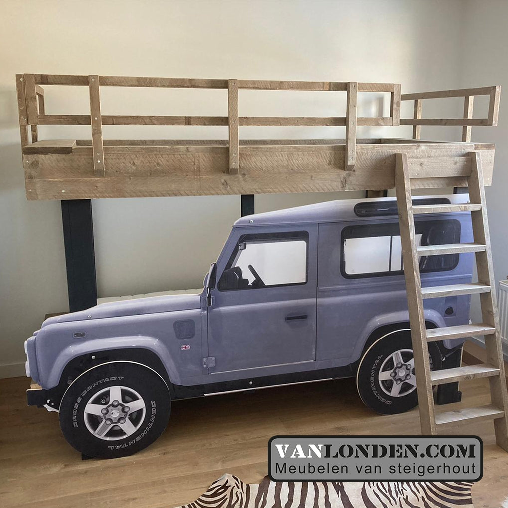 Steigerhouten Landrover bed