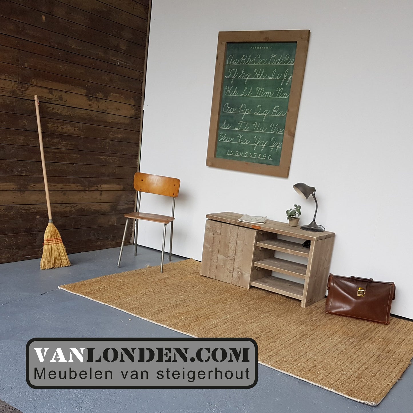 Steigerhouten tv-kastje Lianne