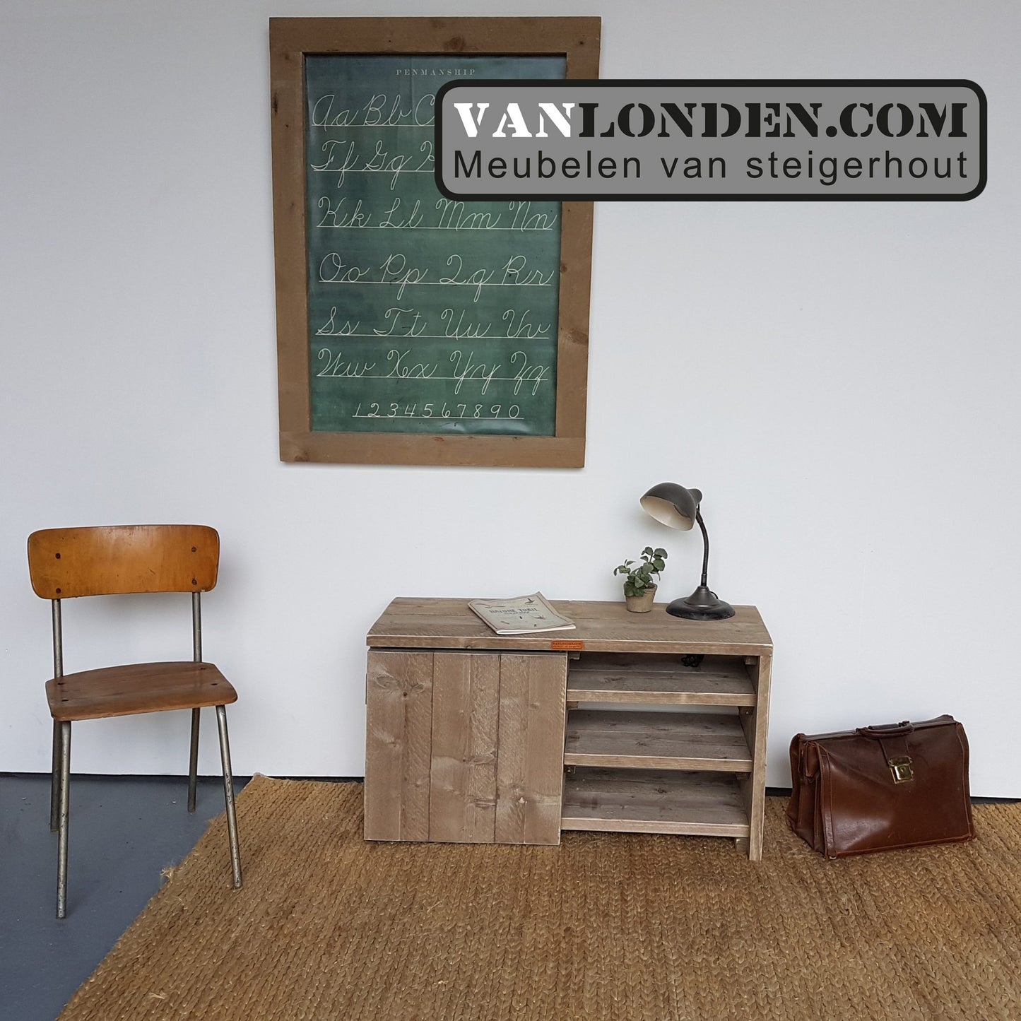 Steigerhouten tv-kastje Lianne