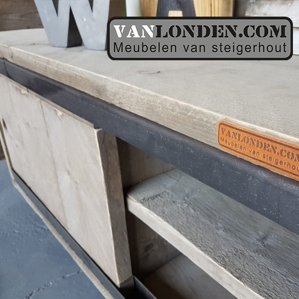 Steigerhouten TV-meubel Lisanne