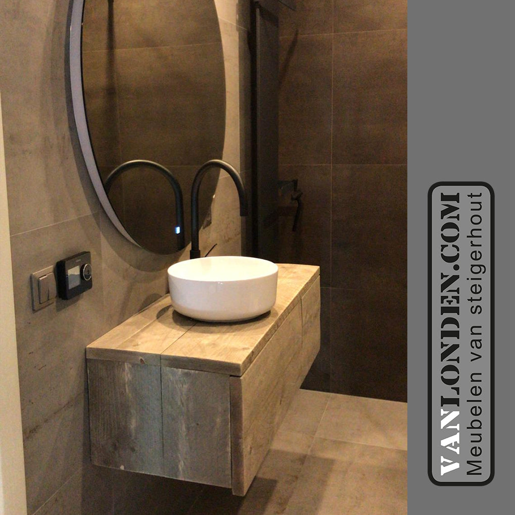 Steigerhouten badkamermeubel Odi