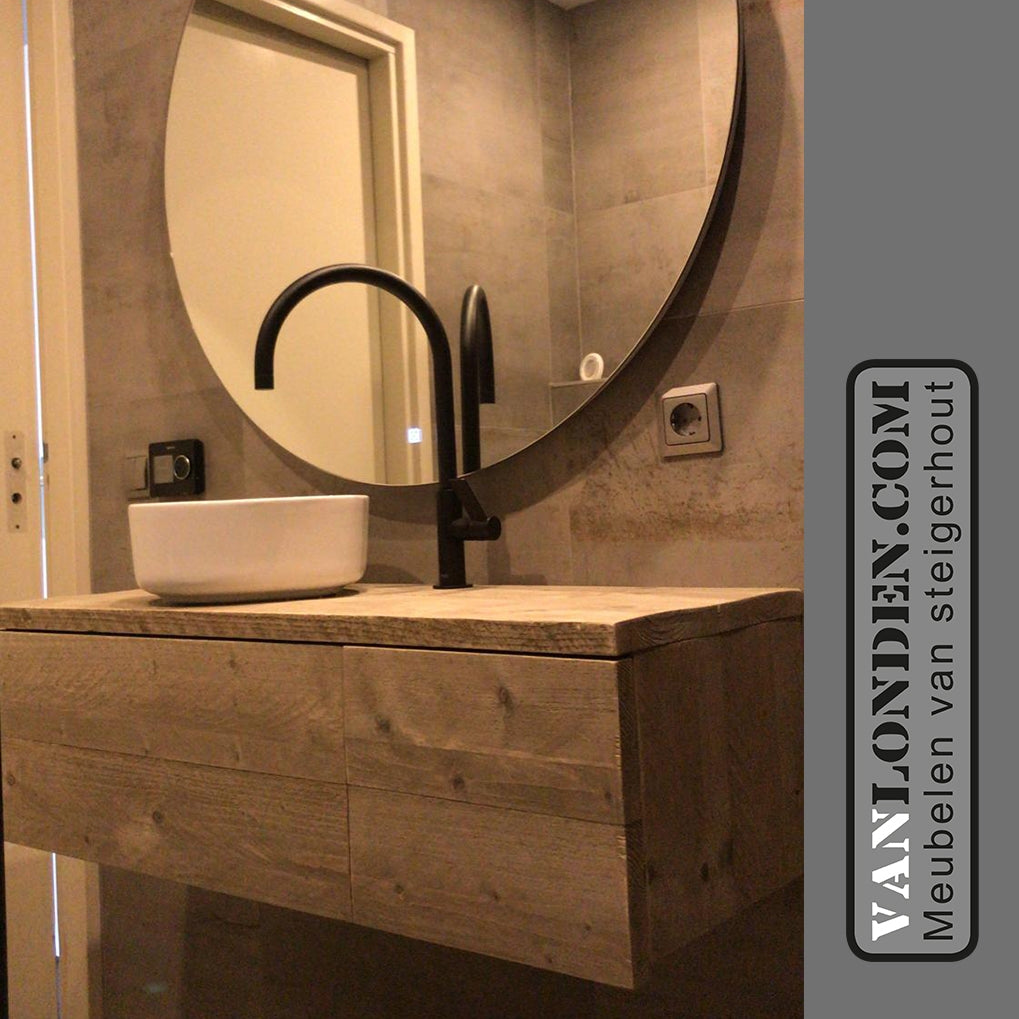 Steigerhouten badkamermeubel Odi