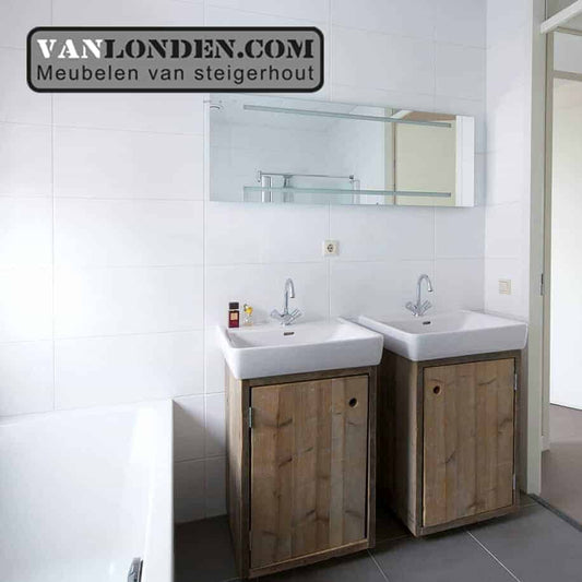 Steigerhouten badkamermeubel Roos