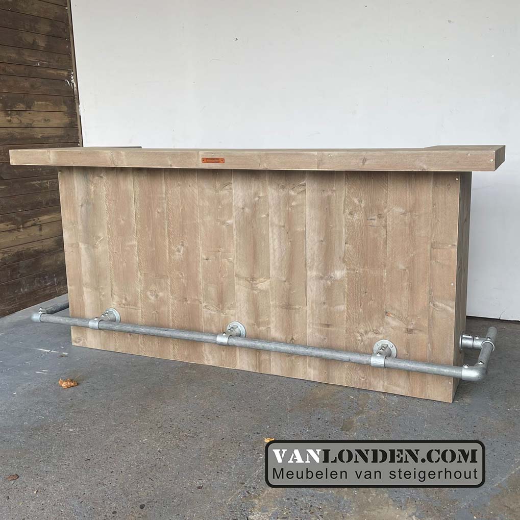 Steigerhouten bar/balie Merle