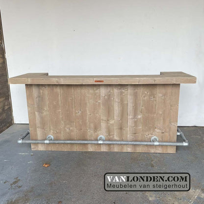 Steigerhouten bar/balie Merle