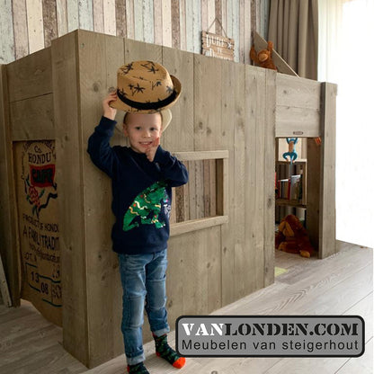 Steigerhouten hoogslaper Dide