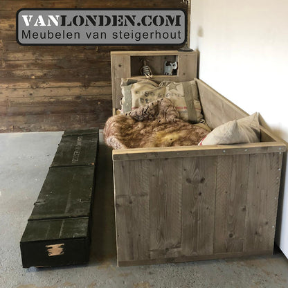 Steigerhouten bedbank Joas