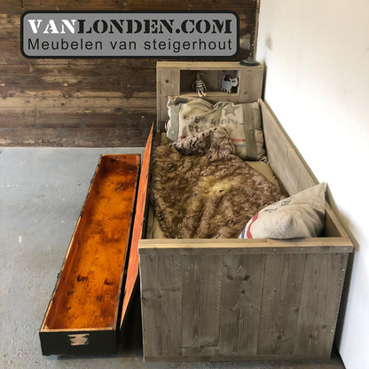 Steigerhouten bedbank Joas