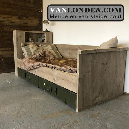 Steigerhouten bedbank Joas