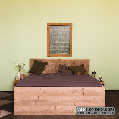 Steigerhouten tweepersoonsbed Lieselotte