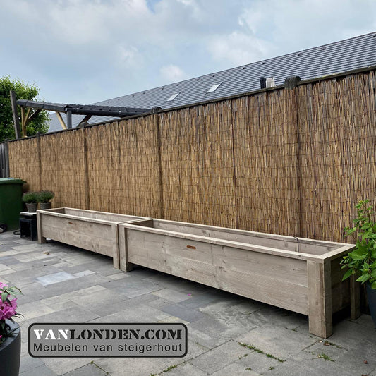Steigerhouten bloembak / plantenbak Faas