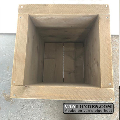 Steigerhouten bloembak / plantenbak Frits