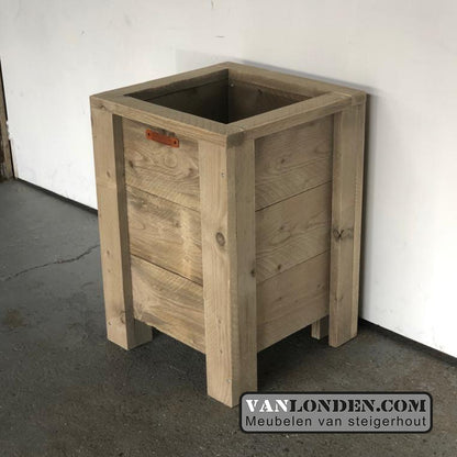 Steigerhouten bloembak / plantenbak Frits