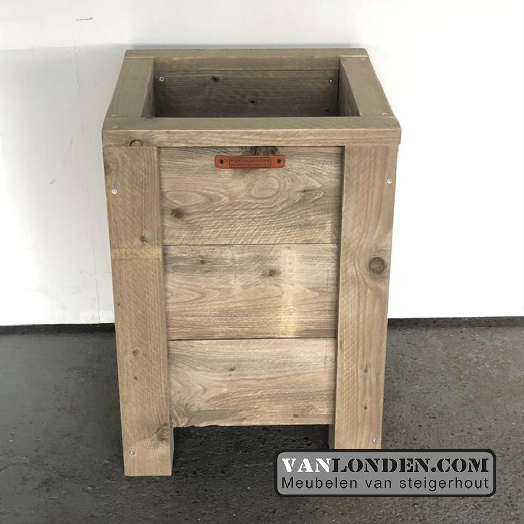 Steigerhouten bloembak / plantenbak Frits