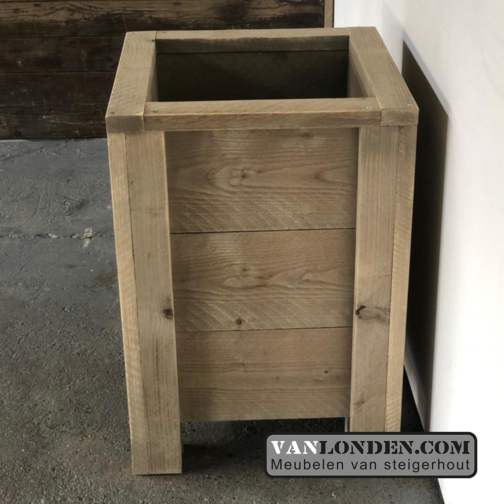 Steigerhouten bloembak / plantenbak Frits