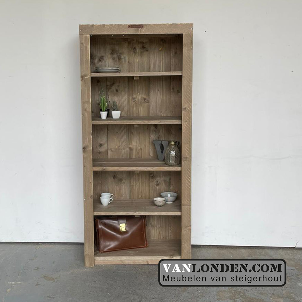 Steigerhouten boekenkast Manon