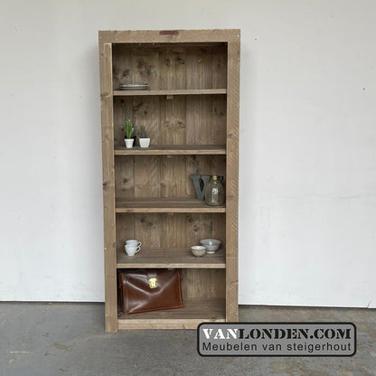 Steigerhouten boekenkast Manon
