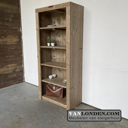 Steigerhouten boekenkast Manon