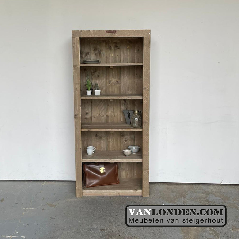 Steigerhouten boekenkast Manon
