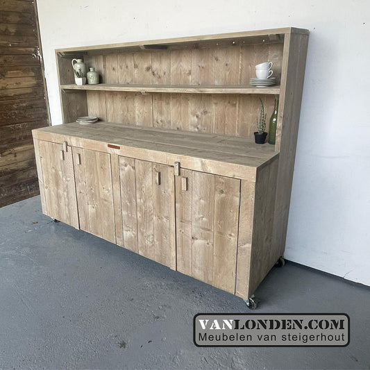 Steigerhouten buffetkast Hannie