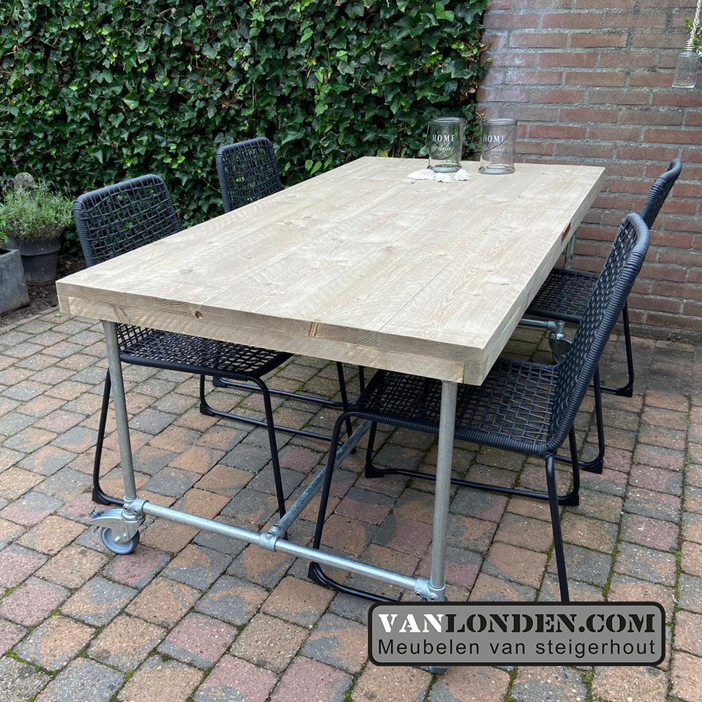Steigerhouten buistafel Manja