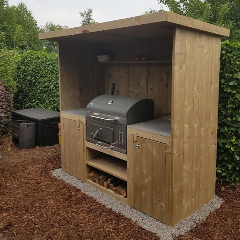 Steigerhouten buitenkeuken Corne