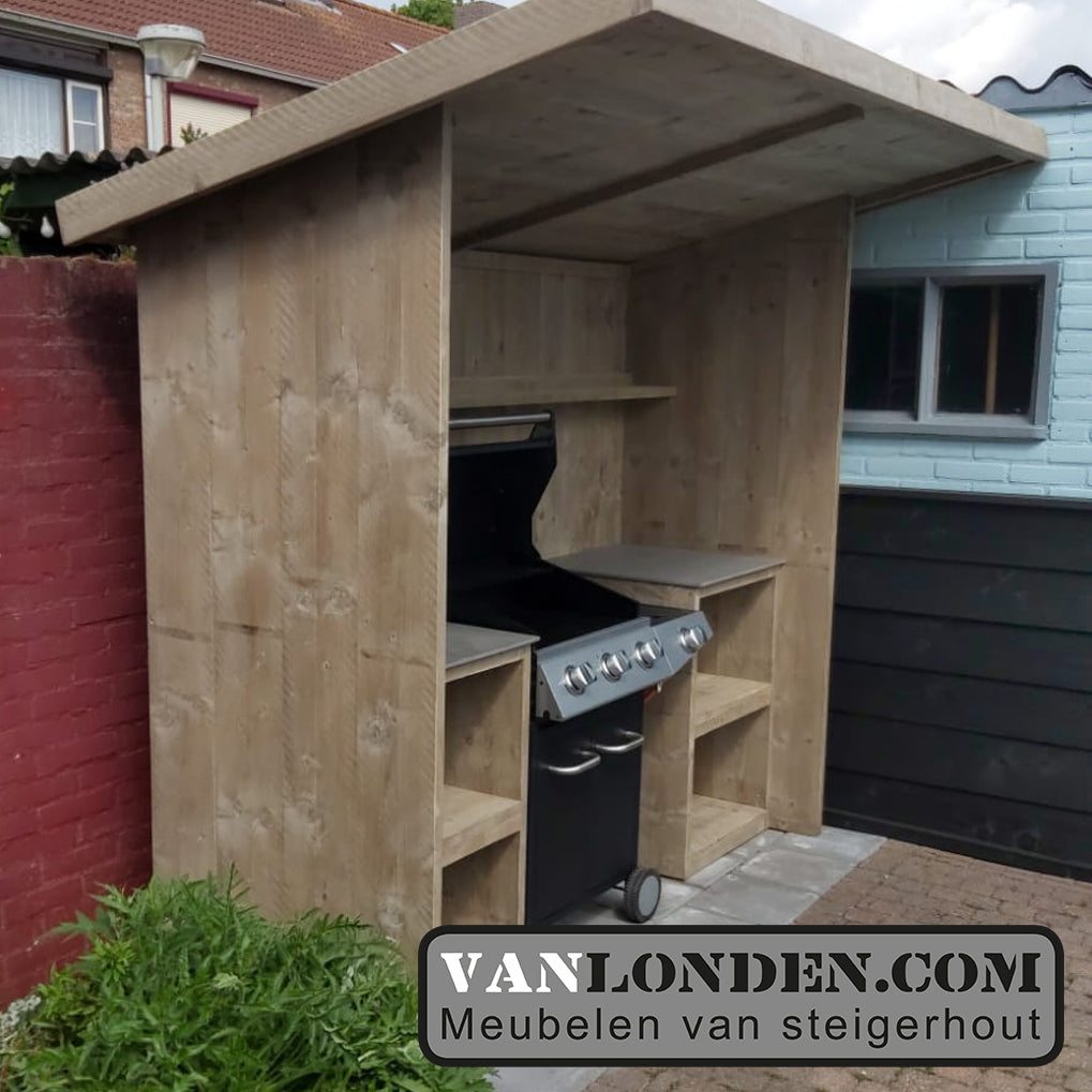 Steigerhouten buitenkeuken Dylano