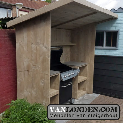 Steigerhouten buitenkeuken Dylano