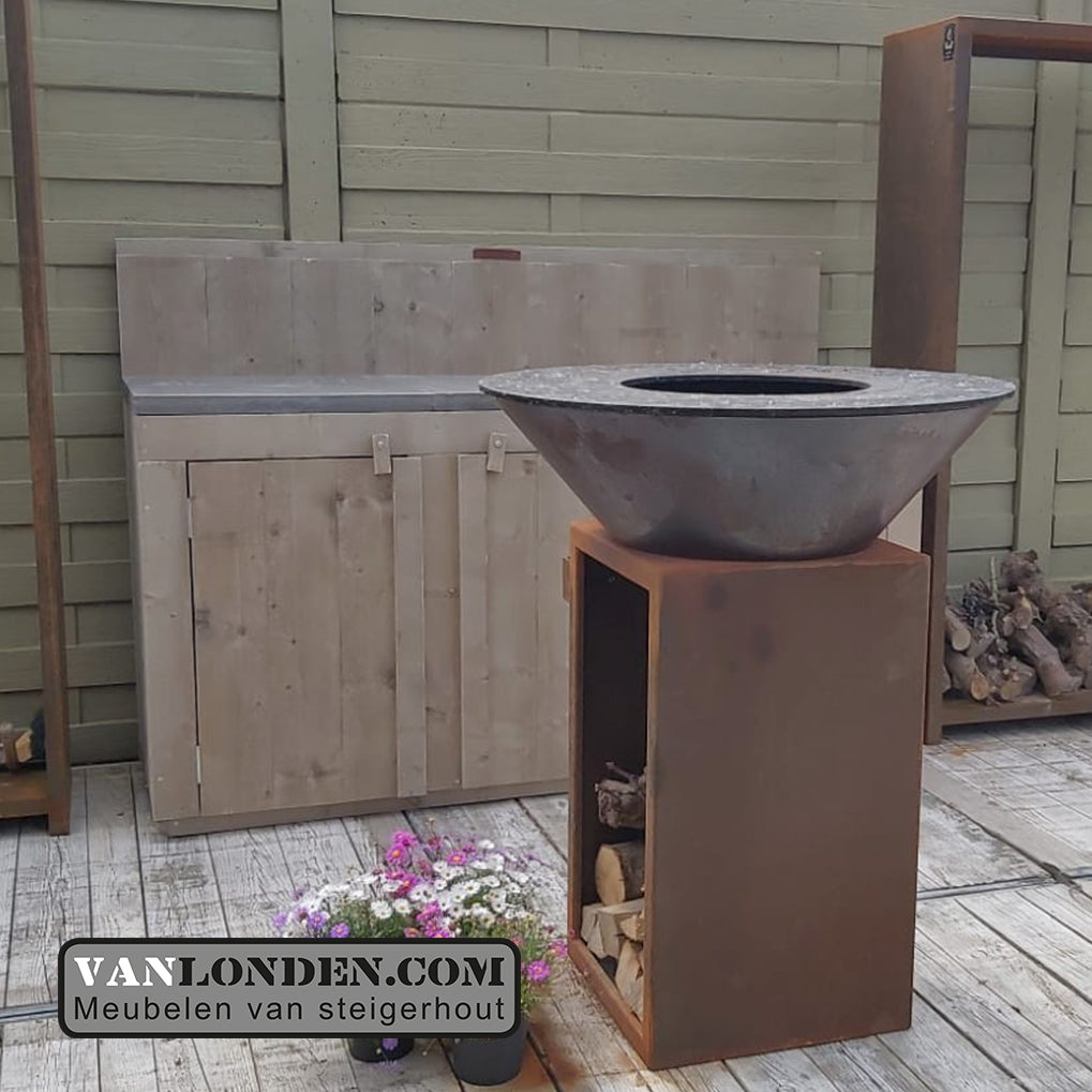 Steigerhouten buitenkeuken Philip