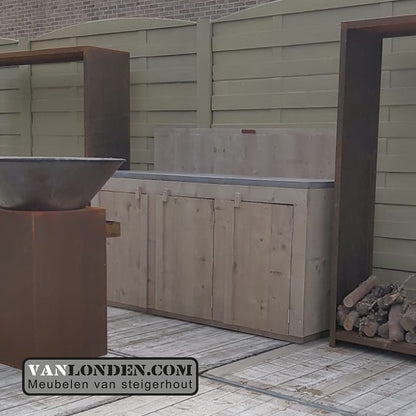 Steigerhouten buitenkeuken Philip