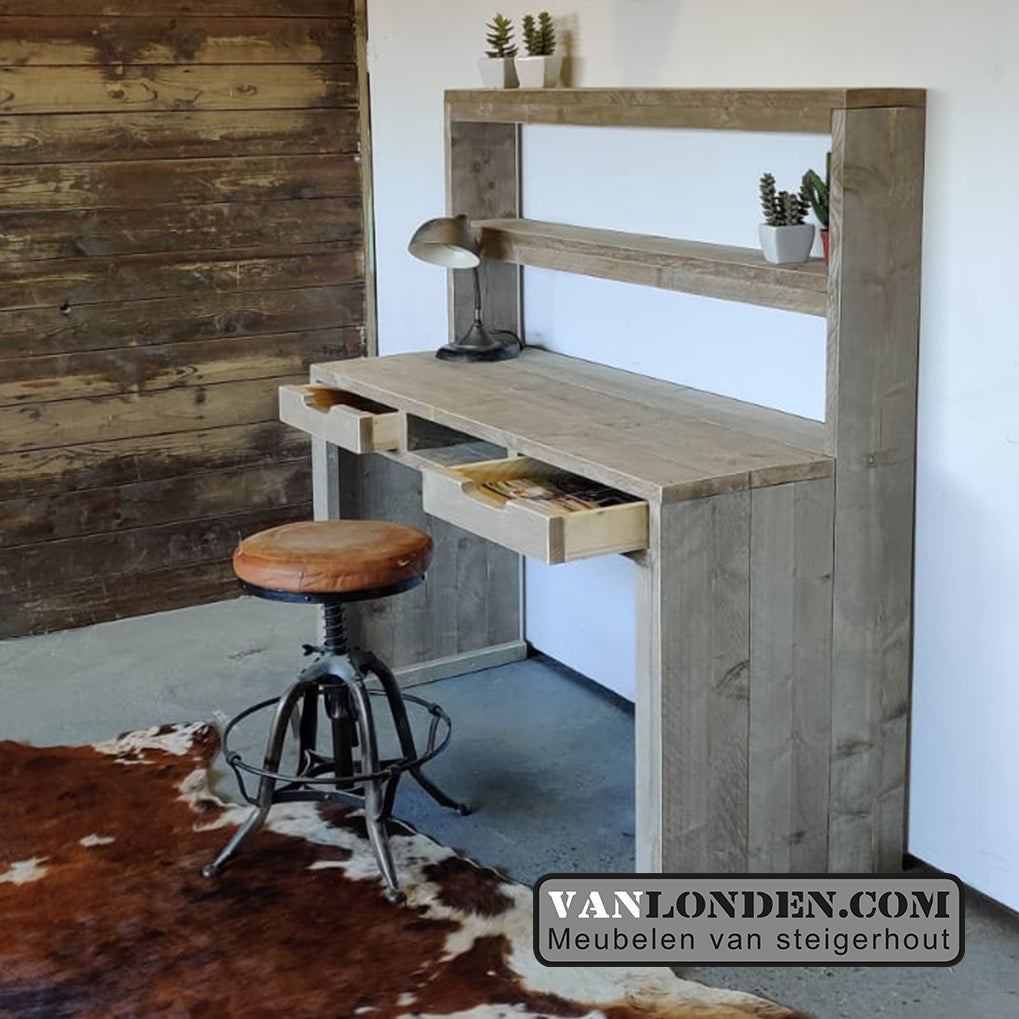 Steigerhouten bureau Archie