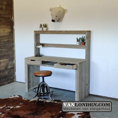 Steigerhouten bureau Archie