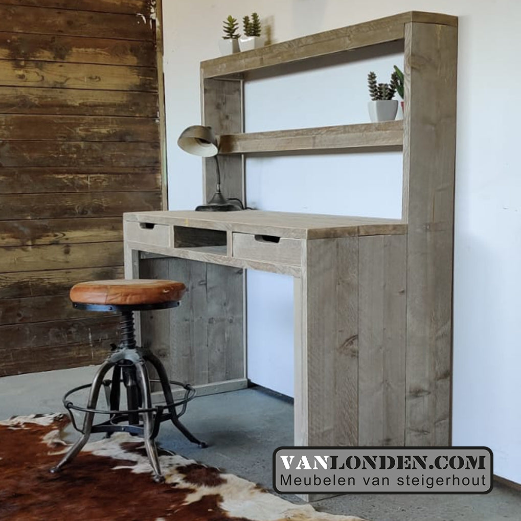 Steigerhouten bureau Archie