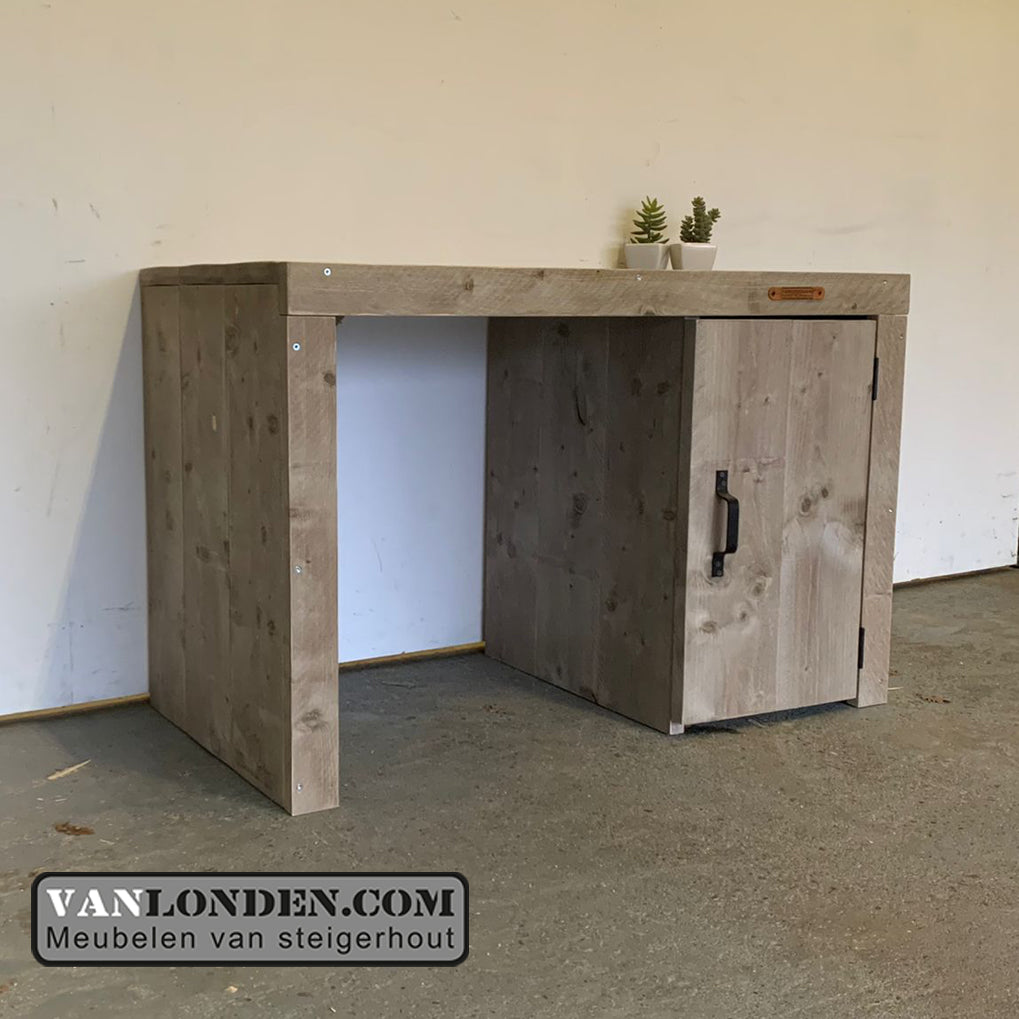 Steigerhouten bureau Mattie