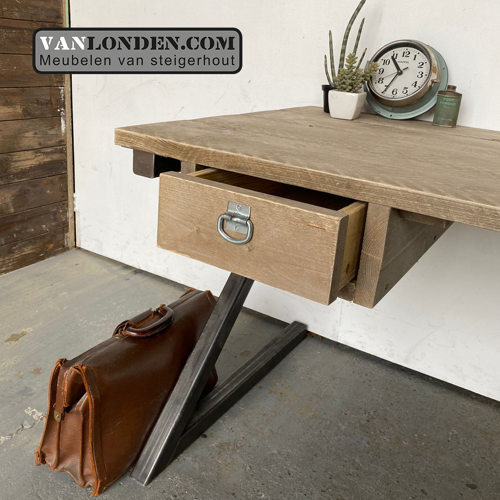 Steigerhouten bureau Mandy