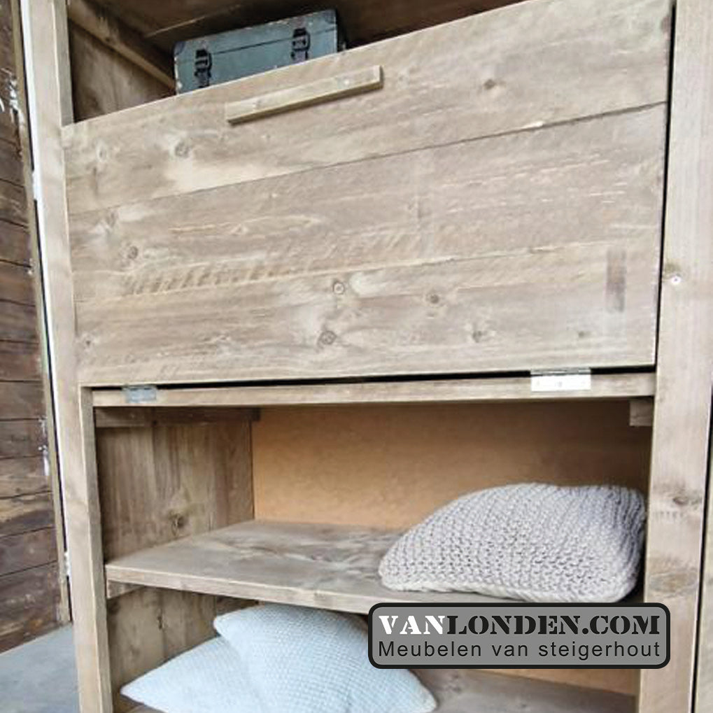 Steigerhouten bureaukast Fons