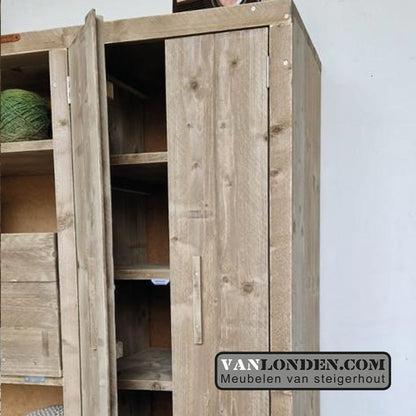 Steigerhouten bureaukast Fons