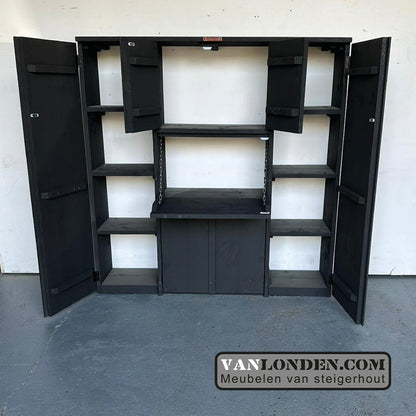 Steigerhouten bureaukast Serge