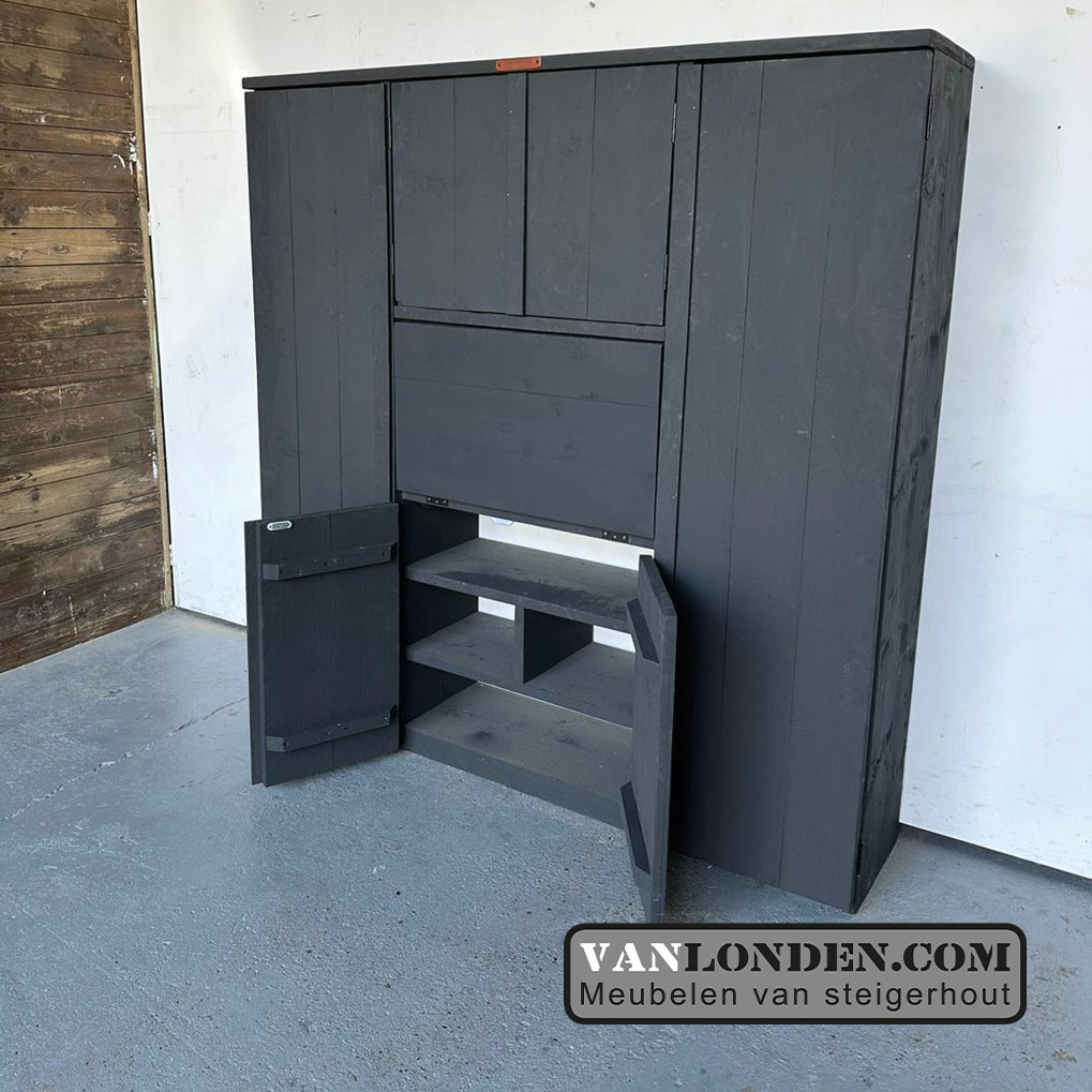 Steigerhouten bureaukast Serge