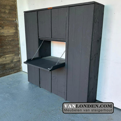 Steigerhouten bureaukast Serge