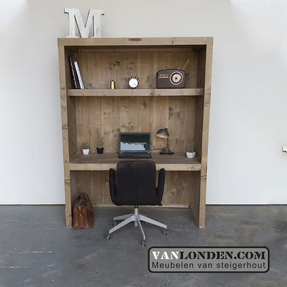 Steigerhouten bureaukast Walter