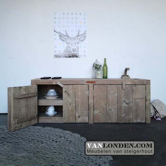 Steigerhouten speelkeuken Minte