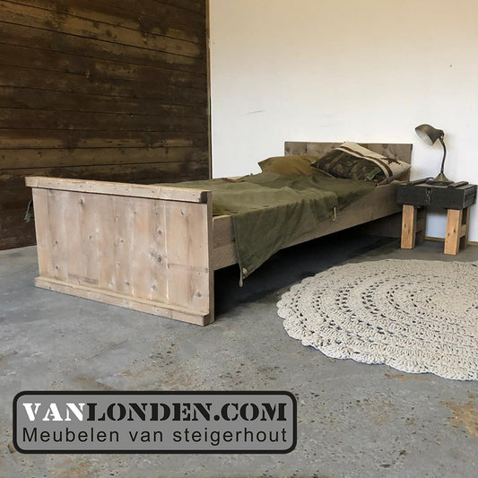 Steigerhouten bed Pim