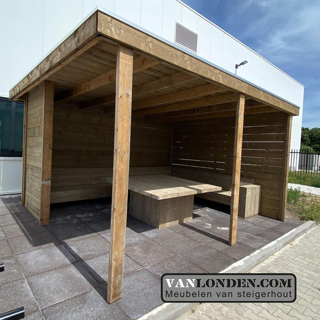 Steigerhouten eettafel Ennie