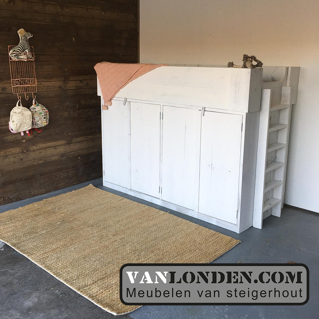 Steigerhouten halfhoogslaper Milou