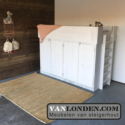 Steigerhouten halfhoogslaper Milou